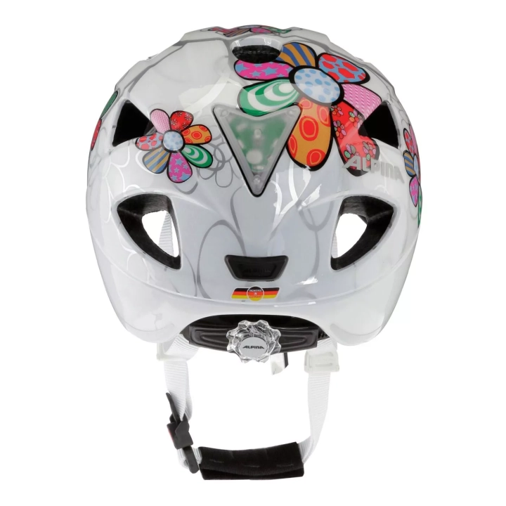 Kask dla dziewczynki Alpina Ximo Flash White Flower tył