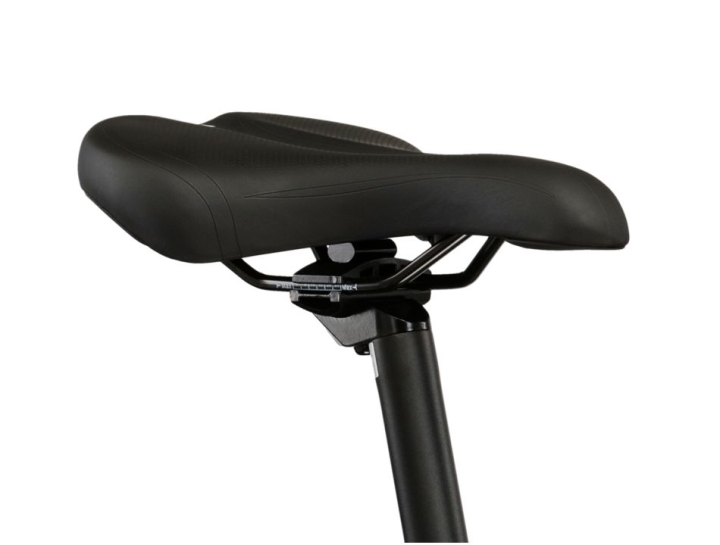 Szerokie i miękkie siodełko trekkingowe KROSS – gwarancja wygody podczas długich wypraw rowerowych dla kobiet.