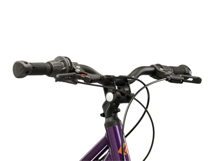 Bezpieczne manetki Shimano i chwyty typu Lock-On dopasowane do dziecięcych dłoni.