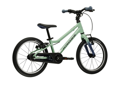 Ergonomiczny rower KROSS Liftie 16 zielony połysk o rekordowo niskiej wadze 5,8 kg.