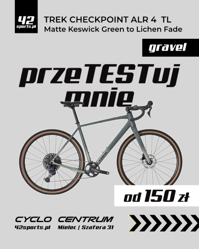 TEST roweru TREK CHECKPOINT ALR 4 TL Matte Keswick Green to Lichen Fade gen 3 R26