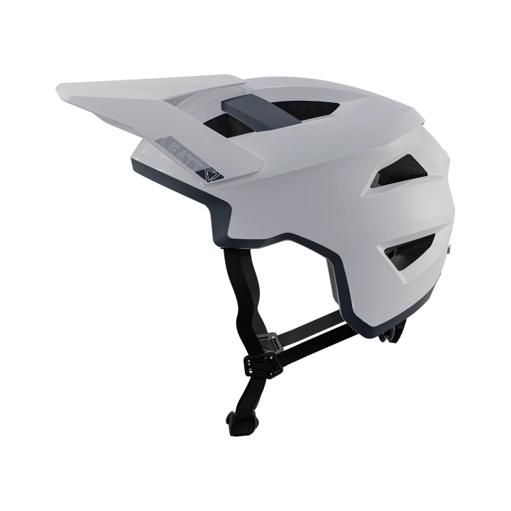 Kask rowerowy Leatt AllMtn 3.0 White – lewy profil. Kask z technologią 360 Turbine.