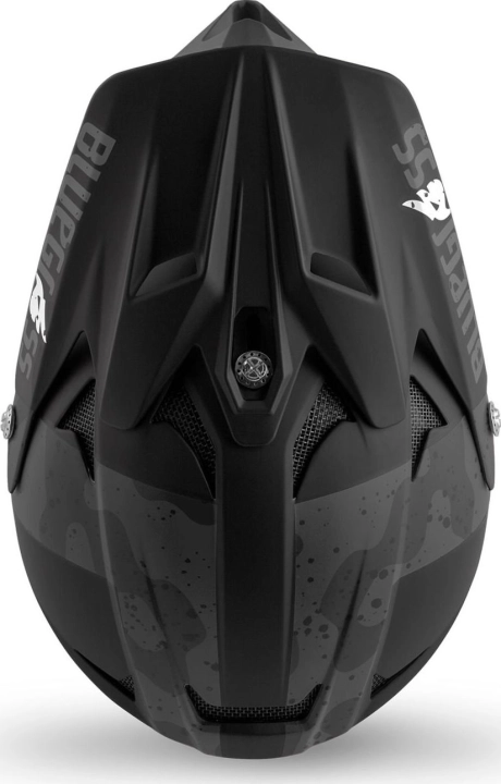 Kask Bluegrass Intox Black Camo Matt - widok z góry. Oferta odzieży i akcesoriów rowerowych sklepu 42sports.pl