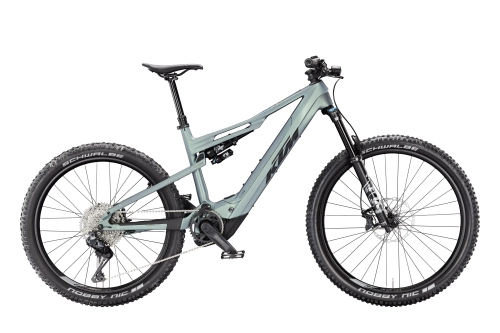 Rower elektryczny KTM MACINA KAPOHO 8972L Di2 Bright Teal Matt 800Wh – profesjonalny e-MTB z systemem Bosch Performance CX i napędem Shimano CUES Di2.
