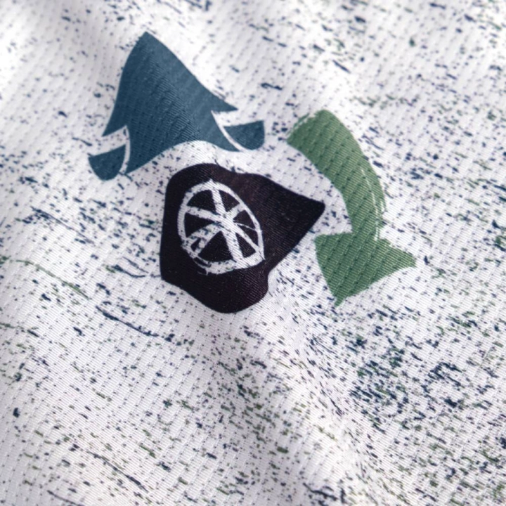 Detal limitowanego nadruku sublimacyjnego Endura BAE