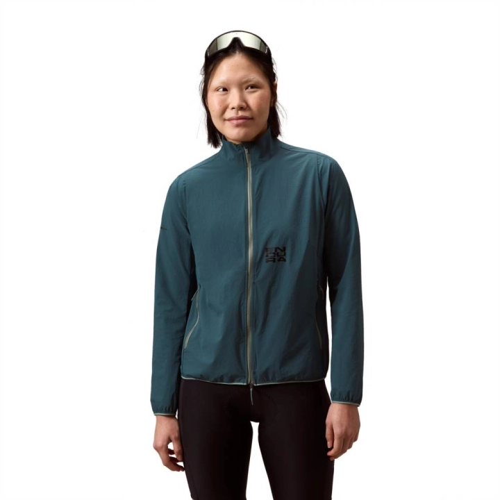 Damska kurtka rowerowa Endura WMS Loop Windproof Shell kolor morski