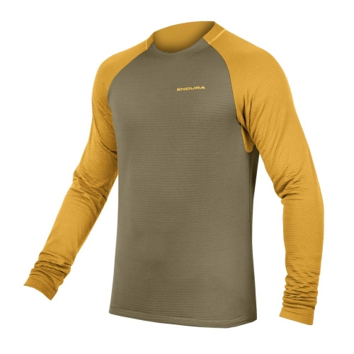 Męska koszulka termiczna Endura SingleTrack Fleece TW przód