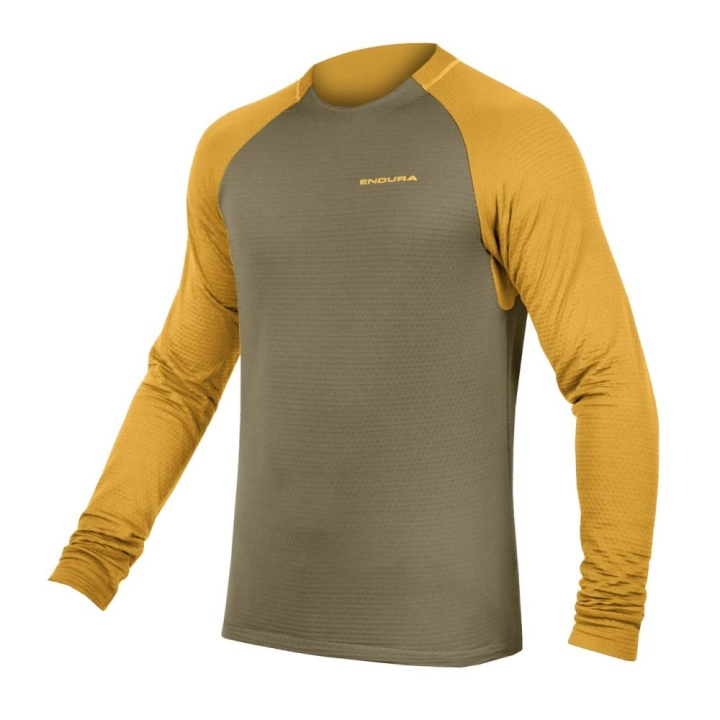 Męska koszulka termiczna Endura SingleTrack Fleece TW przód