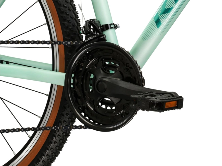 Solidna korba Wheel Top i napęd Shimano 3x7 w rowerze KROSS Lea X100