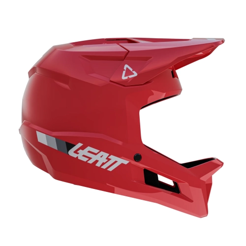 Kask rowerowy full face Leatt Gravity 1.0 Junior Fire Red dla młodych pasjonatów downhillu