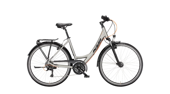 Rower miejski KTM LIFE JOY E CORE GREY (BLACK+ORANGE) – sklep 42sports.pl Cyclo Centrum Mielec