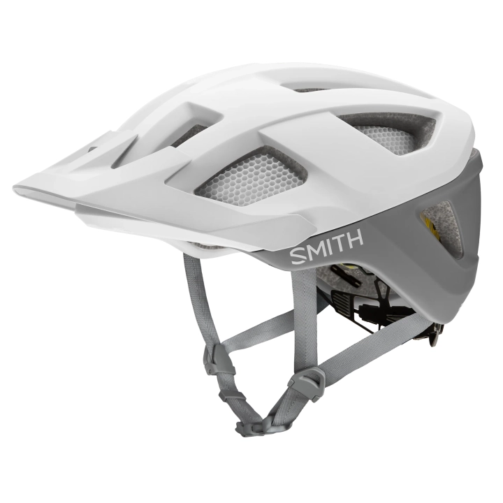 Profesjonalny kask rowerowy SMITH SESSION MIPS White Cement biały szary profil