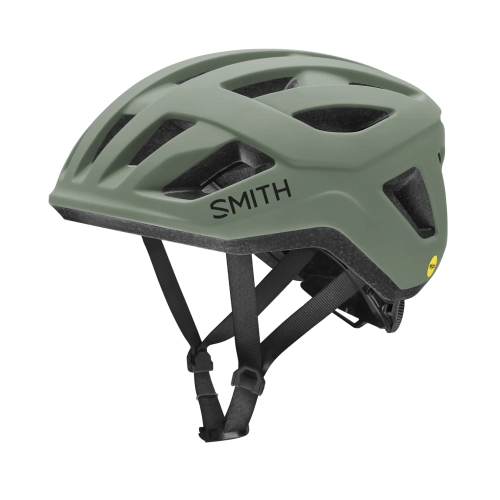 Lekki kask rowerowy SMITH Signal MIPS w matowym kolorze szałwiowym idealny do jazdy szosowej i miejskiej.