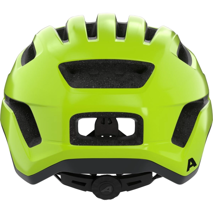 Kask Alpina Paranus Be-Visible Gloss z regulacją wysokości 3D Fit i miejscem na lampkę LED. Akcesoria i profesjonalna odzież rowerowa na e-bike w 42sports.