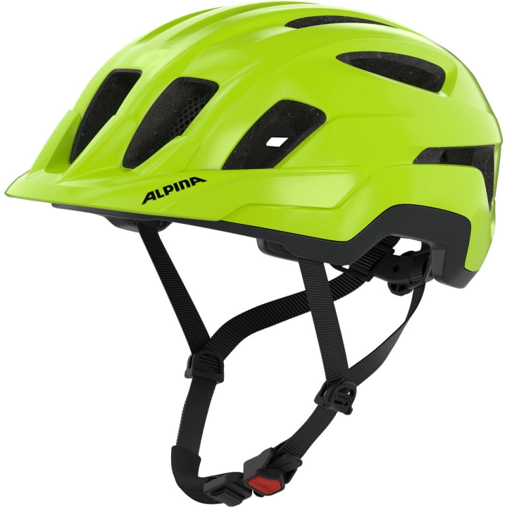 Odblaskowy jaskrawy kask rowerowy Alpina Paranus Be-Visible Gloss na rower trekkingowy oraz e-bike w sklepie internetowym 42sports.pl. Wybierz maksymalną widoczność i bezpieczeństwo na drodze.