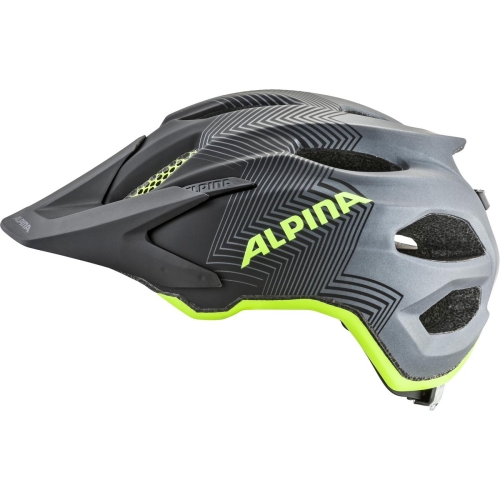 Kask rowerowy dla dzieci Alpina Carapax Junior czarno zolty neon lekki kask Inmold