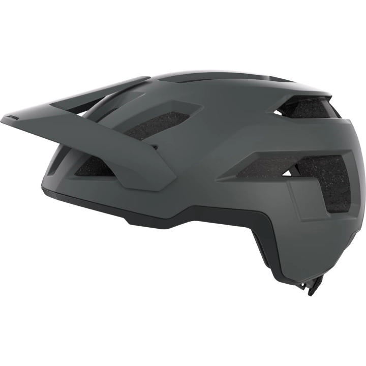 Lekki kask na rower górski Alpina Taunus Midnight-Grey Black Matt ze skorupą Inmold, regulowanym daszkiem oraz dużymi otworami wentylacyjnymi Airflow Venting.