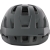 Kask MTB Alpina Taunus Midnight-Grey Black Matt ujęty od przodu z widoczną siatką przeciw owadom w otworach wentylacyjnych i solidną konstrukcją Ceramic Shell.