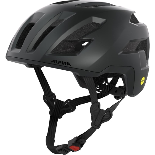 Kask rowerowy Alpina Taunus Gravel Mips Black Matt widok z boku