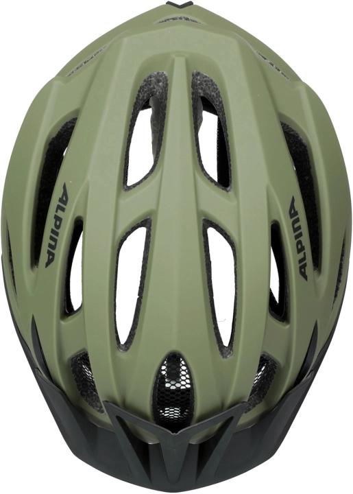 Kask na rower górski ALPINA MTB17 Olive Matt otwory wentylacyjne