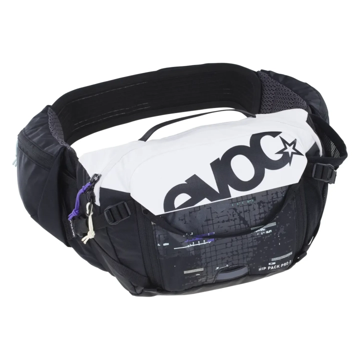 Wielokolorowa nerka rowerowa Evoc Hip Pack Pro 3L Multicolor widok od przodu.
