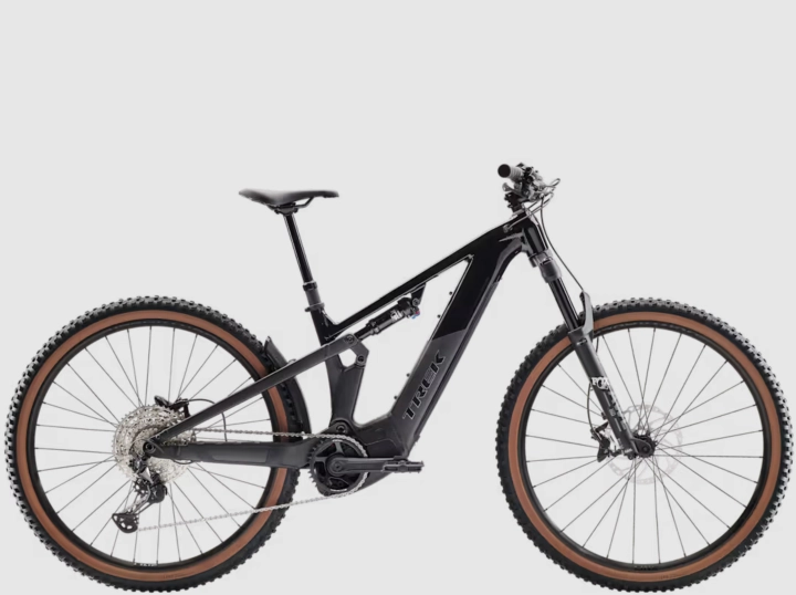 Elektryczny rower górski Trek Powerfly FS+ 6 Gloss Dark Star widok z boku w sklepie internetowym 42sports.pl