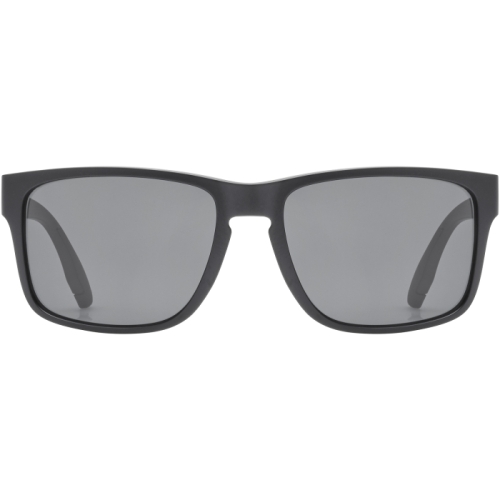 Okulary przeciwsłoneczne z polaryzacją UVEX Poise P Black Matt 5340022250 – widok z przodu. Srebrne soczewki kategroii 3 ze 100% ochroną UV.
