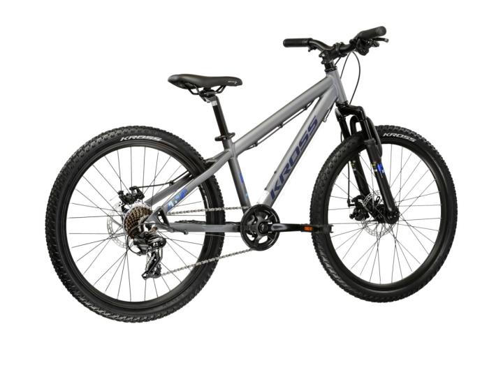 Rower dziecięcy 24 cale KROSS Dust JR 1.0 DSC na kołach 24 cale – widok 3/4 od tyłu