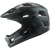 Czarny matowy juniorski kask rowerowy full face ALPINA RUPI Black Matt widoczny z boku, charakteryzujący się opływowym kształtem, zintegrowaną odpinaną szczęką i ochronnym daszkiem MTB.