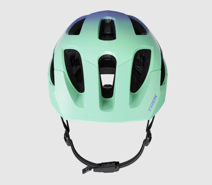 kask rowerowy dla dziecka TREK Tyro Child Aloha Green przód kasku 42sports