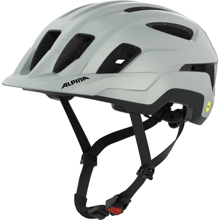 Kask rowerowy Alpina Paranus Mips szary mat profil