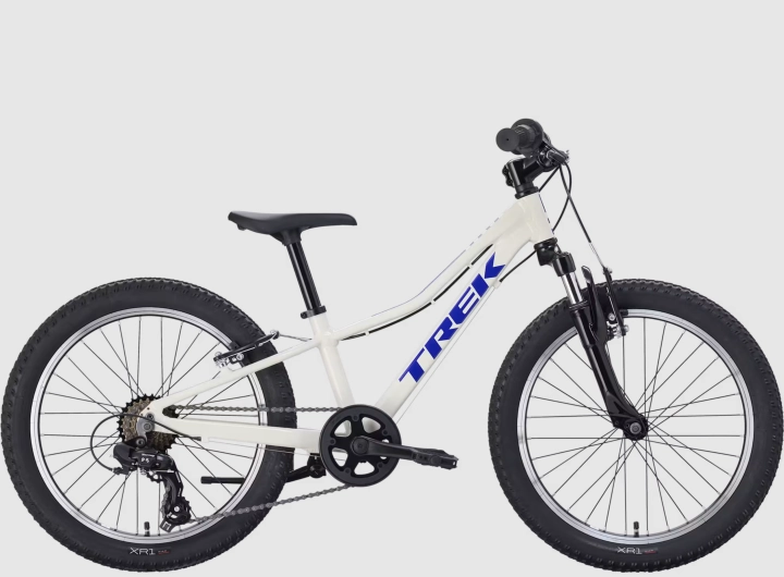 Rower juniorski TREK Precaliber 20 7sp White R27 – boczny profil roweru dla dzieci | 42sports.pl