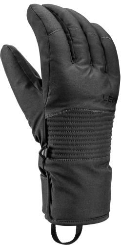 Czarna rękawica narciarska LEKI Space Zero GTX materiał Softshell i membrana GORE-TEX