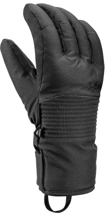 Czarna rękawica narciarska LEKI Space Zero GTX materiał Softshell i membrana GORE-TEX