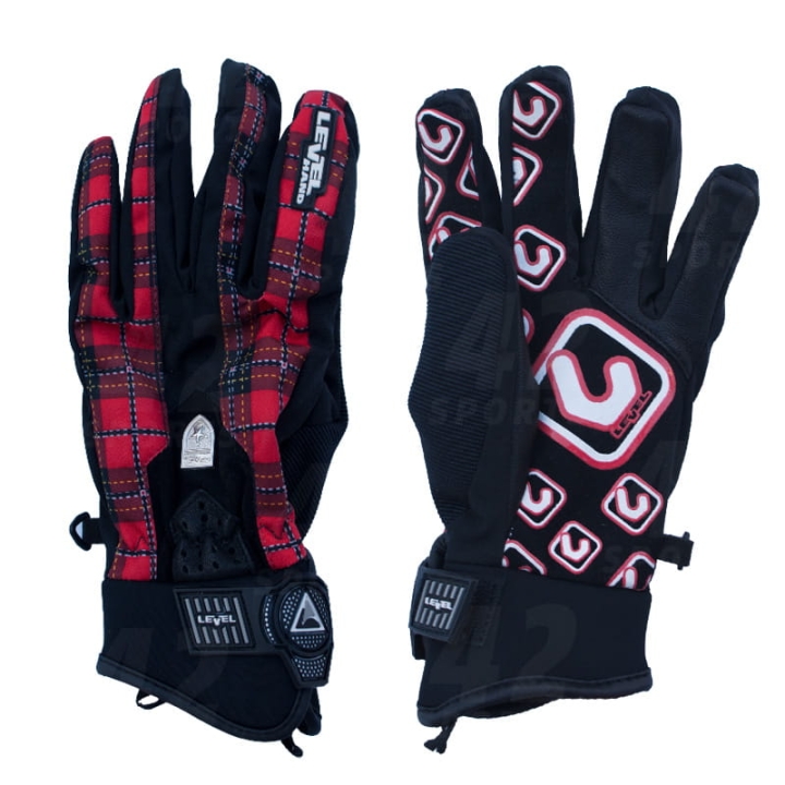 rękawice snowboardowe Suburban LEVEL red